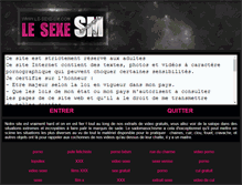 Tablet Screenshot of le-sexe-sm.com